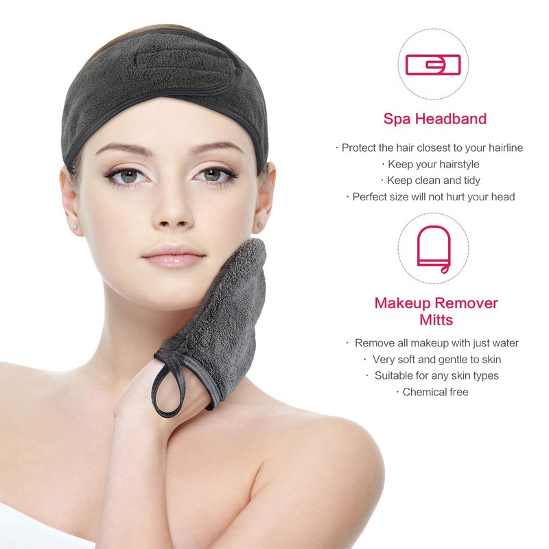 KinHwa Make-Up Remover Glove Super Soft Microfibre Make-Up Glove Reusable