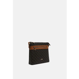 L.CREDI Filiberta Handbag with Label Appliques, black