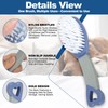 Blue Small Short Haire Dog Brush for Shedding 6.5in/16.5cm