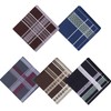 HDCMLF Handkerchief, Men's Handkerchief, Businessman, Handkerchief, Men's, 100% Cotton, Checkered