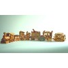 Woodworking plans. Build a wood circus train from patterns. Carnival