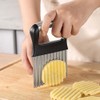 Potato Crinkle Cutter, Stainless Steel Potato Chipper Suitable for Fruits