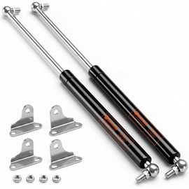 Dukuge Heavy Duty Gas Struts 25 inch 100lbs for Heavy Lid (80-110lb), RV Queen Bed Gas Shocks Spring Lift Strut Kit 25in with Mounting Brackets for DIY, Set of 2