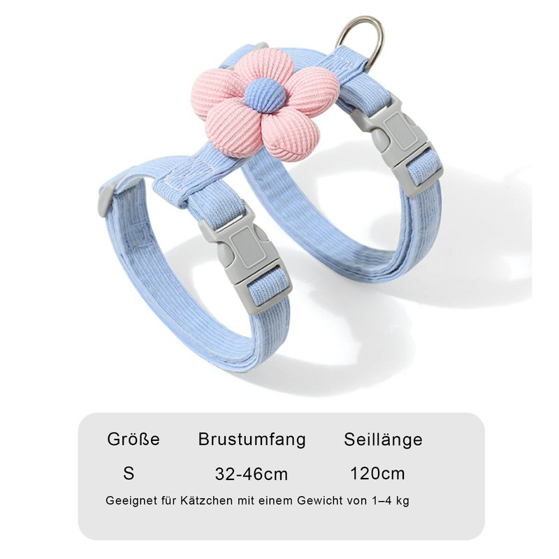 CiuGear Cat Harness with Lead, Escape Proof Adjustable Cat Vest