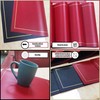 Reversible (Red/Black) Placemats Set of 6 with Coasters - Dinning
