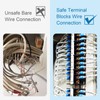 Terminal Block,2 Pack 12 Circuits 20-30A 200v-450v Dual Row Screw