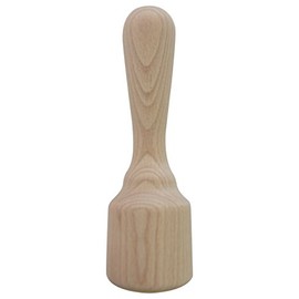 ELETTRO CENTER Art. 152 Mortar with Flat Base, Wood, brown