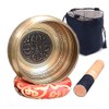 NGE Singing Bowl Set, 4.3 inches (11 cm), Stick, Zabuton,