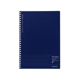 Kokuyo Biz B5 Notebook, Soft Ring, Dotted B Ruled, Edge Title, Navy Blue, SJ201BT-DB, Product Size: H5 x W 179 x D252 mm/156 g
