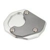 Motorcycle Side Stand Extension Plate Aluminum Alloy Gray Rustproof Replacement