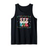 Xmas Tree Lights Funny Havanese Dog in Christmas Socks Tank
