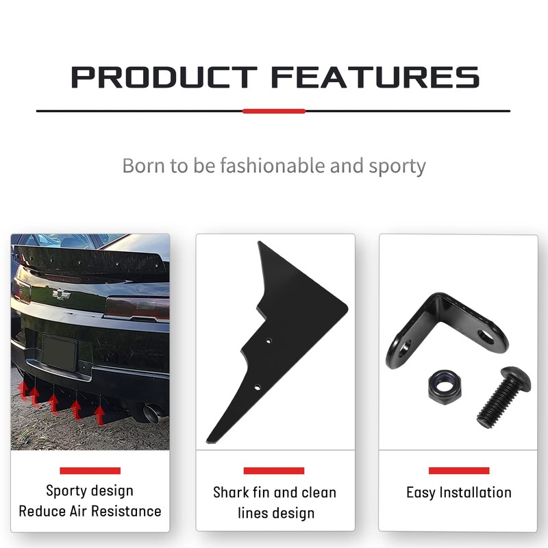 for Camaro 5th Gen Rear Diffuser Set V1 2014-2015, 5