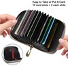 ProChosen Credit Card Holder Wallet,RFID Blocking Small Wallets Genuine Leather