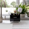 KitchenCraft Lovello LOVSINKBLK Retro Metal Kitchen Sink Tidy, 20 x
