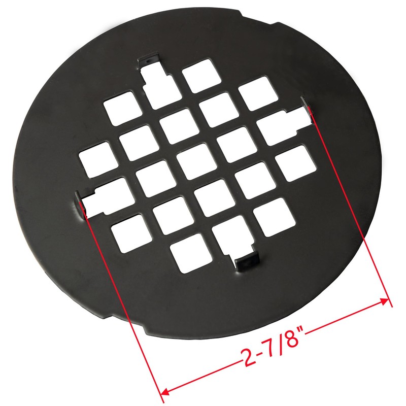 4-1/4" Snap-in Shower Drain Cover 304 Stainless Steel Round Replacement