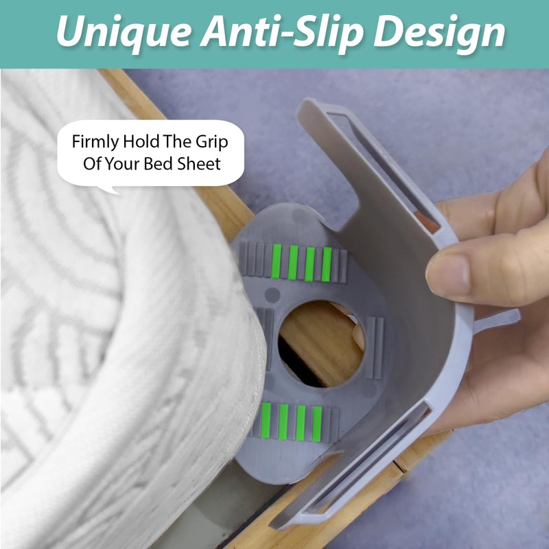 ZOHEA 4PCS Bed Sheet Holder, Heavy Duty Fitted Sheet Holder,