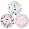 3pz Gorra de Baño Impermeabile Gorros de Ducha para Mujer,