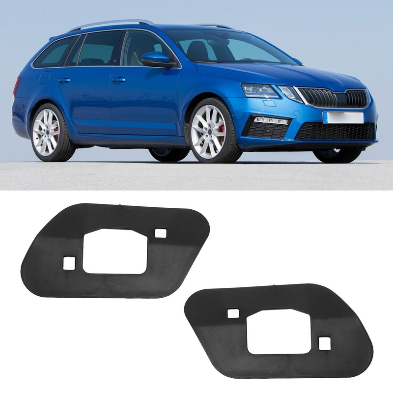 1Pair Headlight Washer Cover Bracket 5E0955109 Rugged Headlight Cleaning Cap