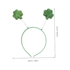 Healvian 2pcs Day Headbands St Patricks Day Accessories Head Bands St. Hair Accessory Shamrock Headband Festival Hair Accessory Hairband Plastic Green