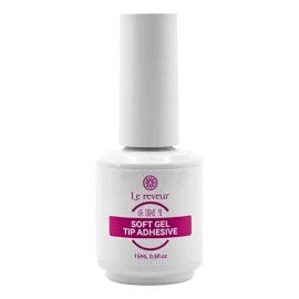 Gel Pegamento Uv Para Soft Gel Tips Uñas 15ml Le Reveur