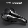 Comfortable Bike Seat, Breathable Memory Foam Padded Wide Bicycle Saddle