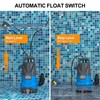 PANRANO 1/3 HP Submersible Sump Pump with Automatic Float for