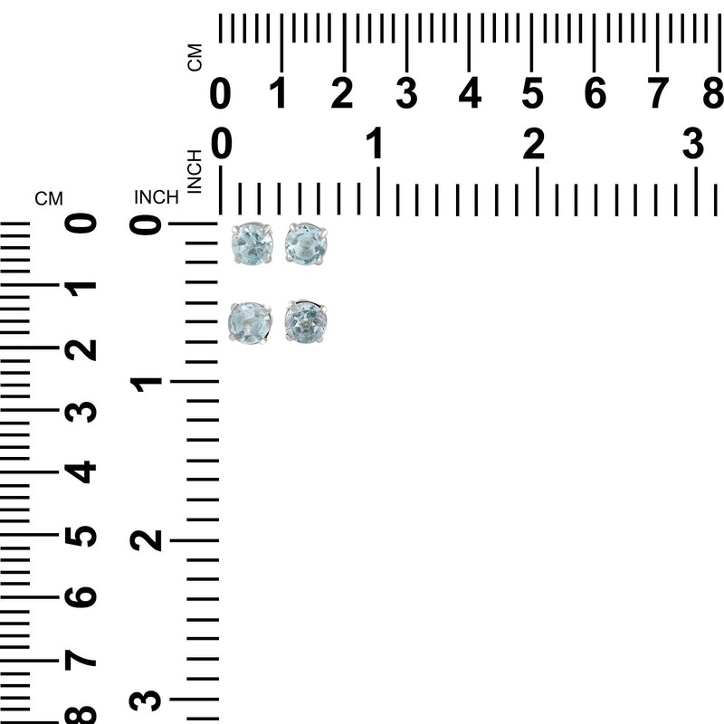 Starborn Pendientes hechos en plata de ley azul