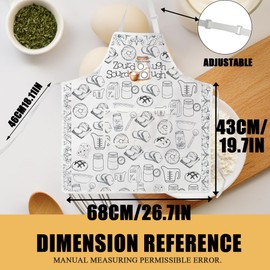 AKTAP Sourdough Baking Gifts Sourdough Aprons for Women With Pockets Sourdough Bread Lover Gifts Baking Master Kitchen Apron (AP, Sourdough2 Apron-HT)