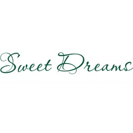 Klein_Kreations "Sweet Dreams Wall Décor Vinyl Decal, Dark Green
