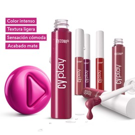 Cyzone Labial Hydra Kiss Cyplay – Hidratación 16H, Color Intenso, Textura Cremosa y Ligera – 4.5 g (Almond)
