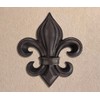 Lulu Decor, Cast Iron 14" Fleur De Lis Decoration Plaque