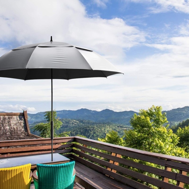 G4Free Vented UV Golf/Beach Umbrella 68" Arc, Auto Open Oversize