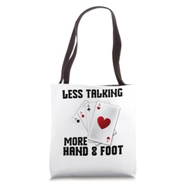 Hand and Foot Cards with Point Values Game King Hand Foot Tote Bag