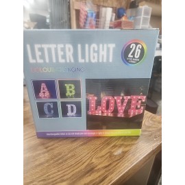 Unbranded Colorful Light up Letter W Led Marquee Letter Light with Remote, 18 Colors