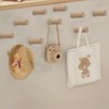 AolKee 10 Pack Wooden Hooks, Wooden Coat Hooks, Hat Hooks