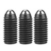 10 Pieces M12 Carbon Steel Thread Ball Black Spring Plungers