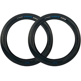 SE Bikes Chicane 26 x 3.5 BMX Durable Wire Bead Replacement OEM Dirt Street Bike Tire Bundle (Black)