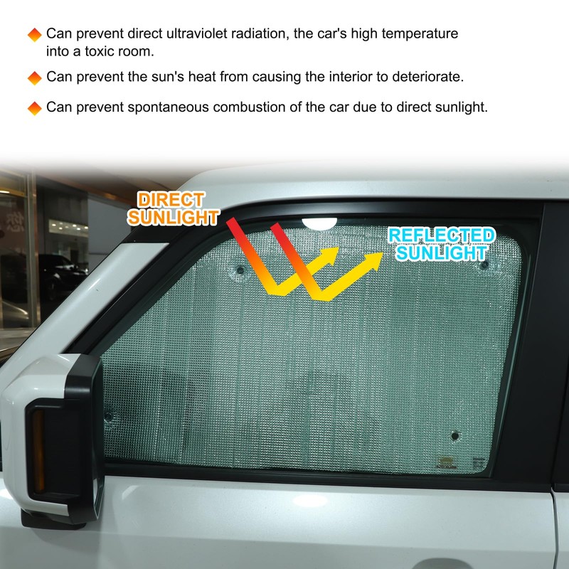 Windshield Sunshade Kit for Toyota Land Cruiser Prado J250 2024-2025