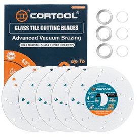 4-1/2 Inch Diamond Saw Blade for Angle Grinder, Tile Glass Cutting Disc, Ultra-Thin Diamond Grinder Blades for Tile, Glass, Porcelain, Ceramic, Slate & Marble, Multi-Purpose Saw Blades - 5 Pack