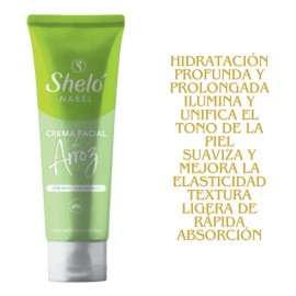 Crema Facial Arroz Ácido Hialurónico Hidratante Piel Mixta Sensible