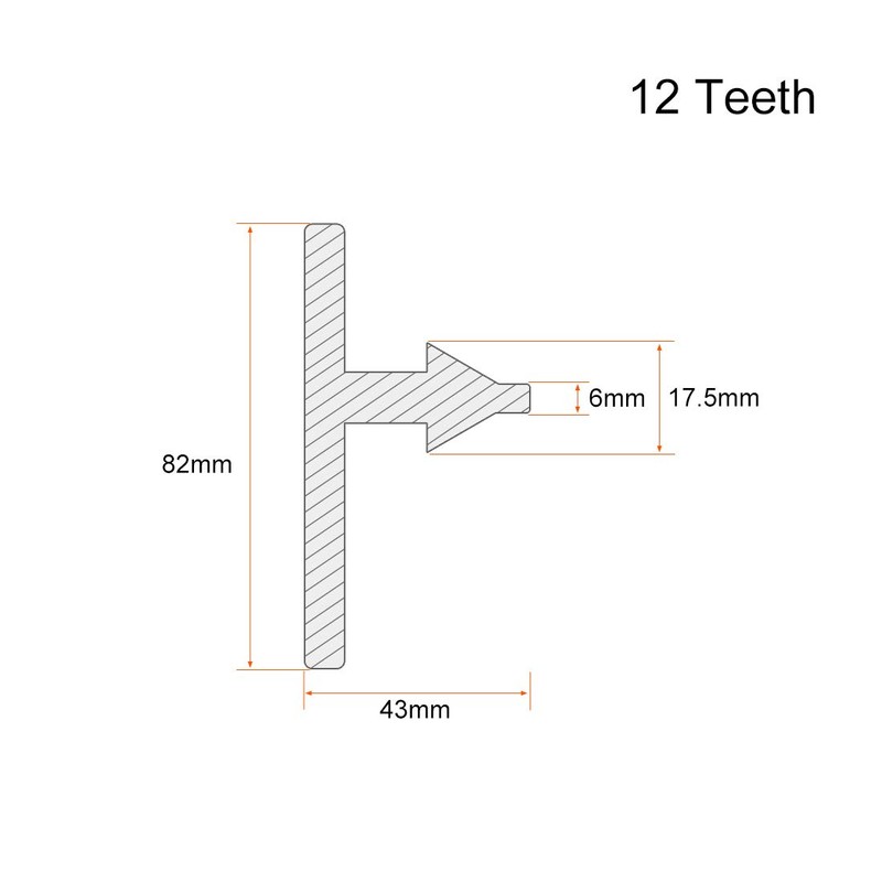 sourcing map Chuck Key 6mm Pilot 12 Teeth for 1.5-13mm