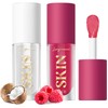 Aceite Hidratante para Labios Lip Oil Gloss, Non-Sticky Fruit Flavored,
