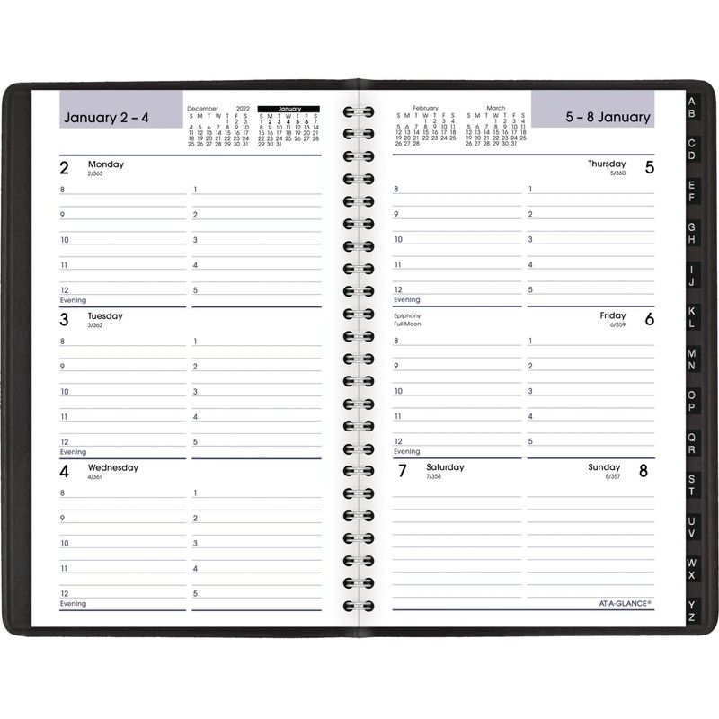 AT-A-GLANCE 2023 Weekly Planner, DayMinder, Hourly Appointment Book, 5-1/2" x
