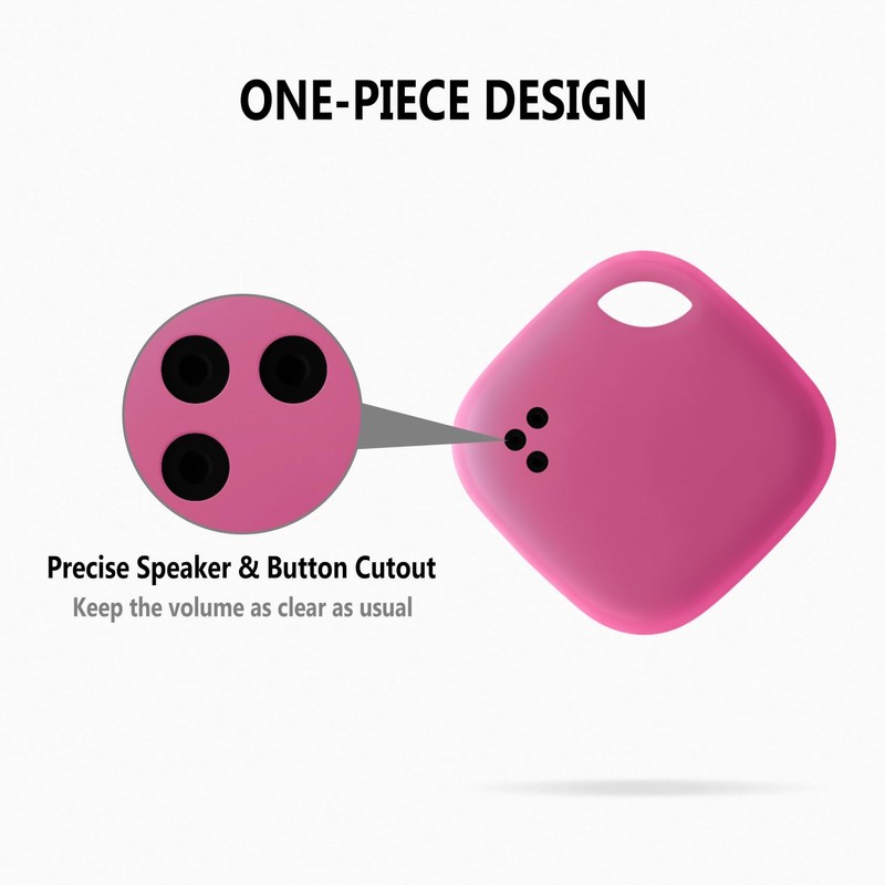 Geiomoo Silicone Case for Tile Mate (2024) Tracker, Soft Flexible