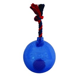 Zeus LED Bomb Spike Ball, Large Dog Toy, Black (Color May Vary)