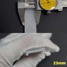 KSDLMPA 16.4Ft/5M Silicone LED Cover, Alumium Profile Silicone Channel Diffuser Flexible PC Lampshade Line for Strip Lights, Ceiling Lamp, Under Cabinet Cover Replaceable Installation (23mm)