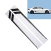 2pcs Car Side Door Sticker Waterproof Universal Sports Racing Style