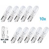 INION 10x W1.2W T5 1.2W Car Lighting Bulb Glass Base