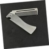 Beavorty Groomsmen Present Stainless Steel Folding Comb Beard Styler Portable