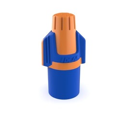 Ideal Electrical Twister Proflex Mini (30-643J) Orange/Blue Wire Connector, Jar of 500 — Compact Twist-On Wire Nuts for 22 to 12 AWG with Comfort SureGrip and Flexible Skirt